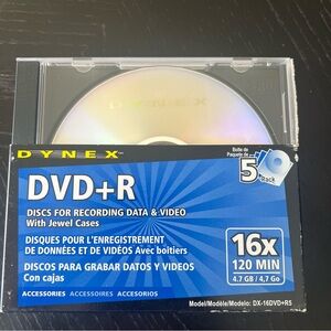 ✅ Silver DVD+R 16x Media Discs